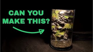 Mossarium With Waterfall And Dimmable Led Light