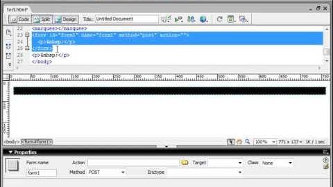 Dreamweaver |  Web Form