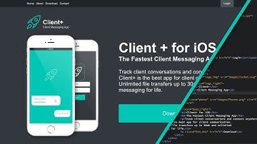 Web Design Speed art + Speed Code - Client Messaging Website