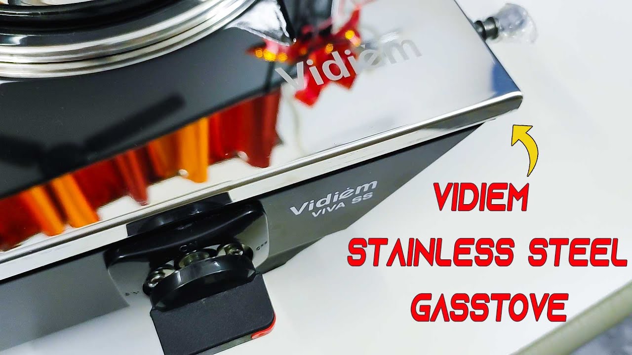 Vidiem 3 Burner Stainless Steel Gas Stove Vidiem Viva SS Unboxing and