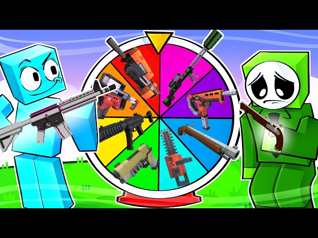 Sobreviva a Roleta de Armas no Minecraft!