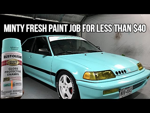 Paintinf my freinds Honda Civic with rust oleum turbo cans😇 #fypシ #ru, turbo can spray paint after