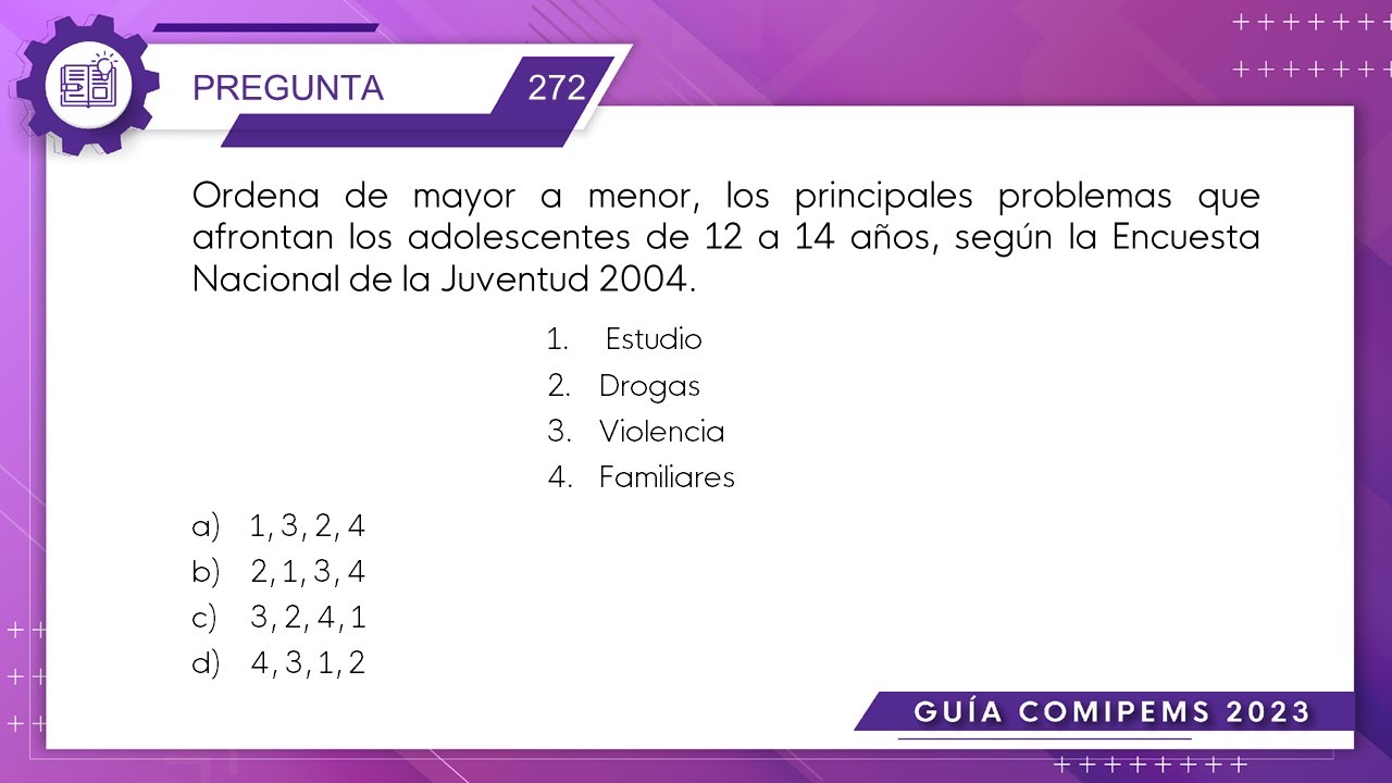 Guia COMIPEMS 2023 | Formación Cívica y Ética | Pregunta No. 272 - YouTube