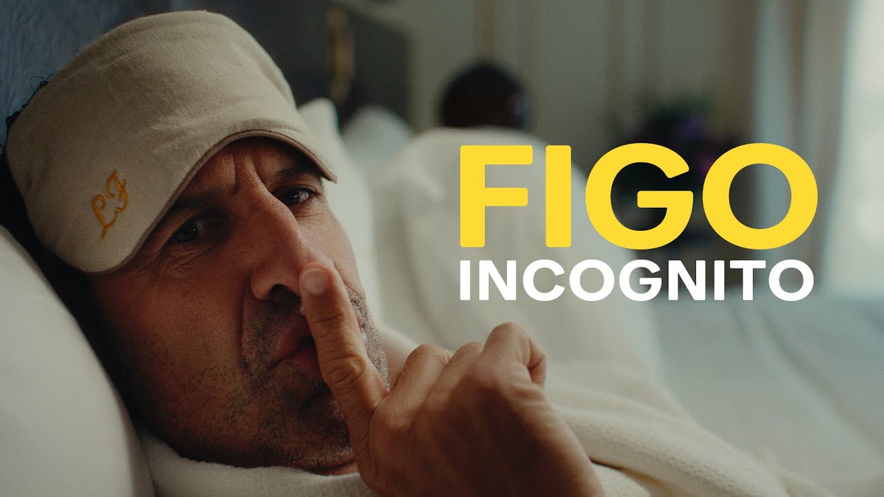 Luís Figo travels in disguise to his first UEFA Champions League matchday… As a fan