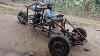 how to make a homemade Three wheel car: amending the exust