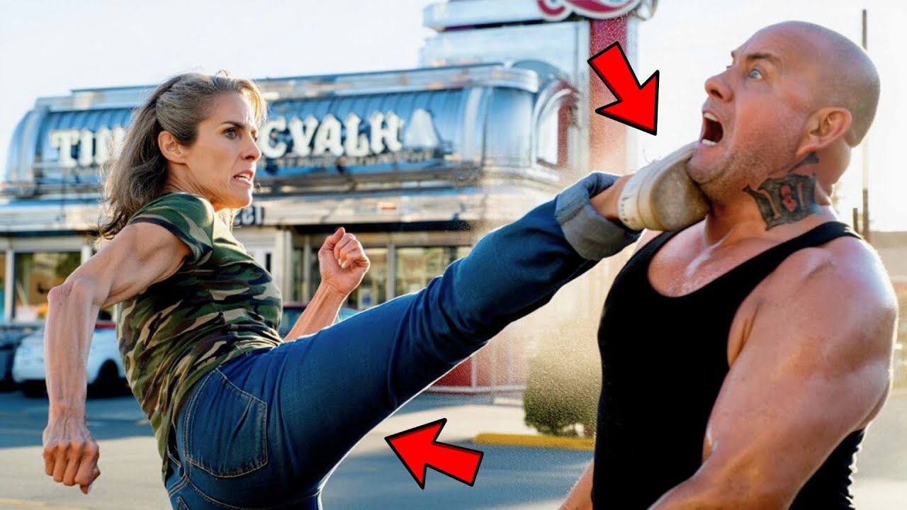 БАНДИТЫ напали на ЖЕНЩИНУ в кафе. Через минуту ПОЖАЛЕЛИ что родились. Оказалась ВЕТЕРАНОМ СПЕЦНАЗА..