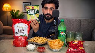 ASMR Macaroni, Lays & Cold Drink Mukbang 🥤🍟 | Satisfying Eating Sounds | No Talking ⭐