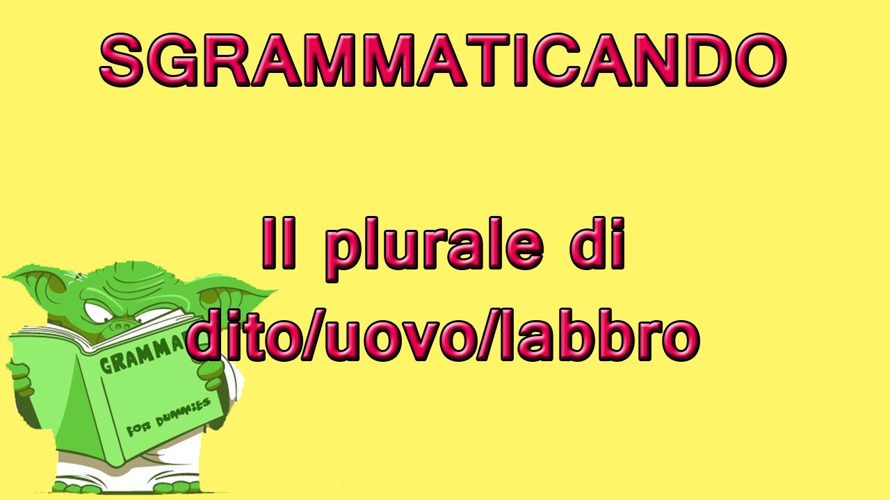 Plurale di labbro