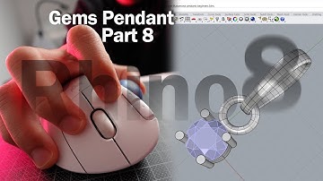 Rhino 8 Jewelry CAD Beginner Tutorial: Build a Beautiful Gemstone Pendant (Part 8)
