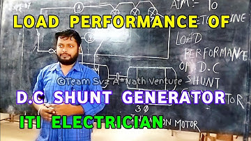ITI Electrician Lecture || Load Performance Of DC Shunt Generator || Svz A*Nath Official || #iti