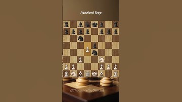 Ponziani opening Trap #learnchess #learnchesstrapin30seconds #learnchesstactics #chesstraps