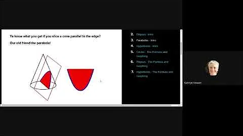 cool things about conic sections from coolmath web...