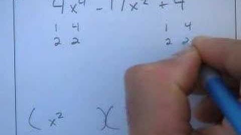 another approach to factoring (more from 5-9)