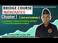 Bridge Course || Limit and Continuity || Infinity By Infinity || NEB Class 11 BASIC MATHEMATICS