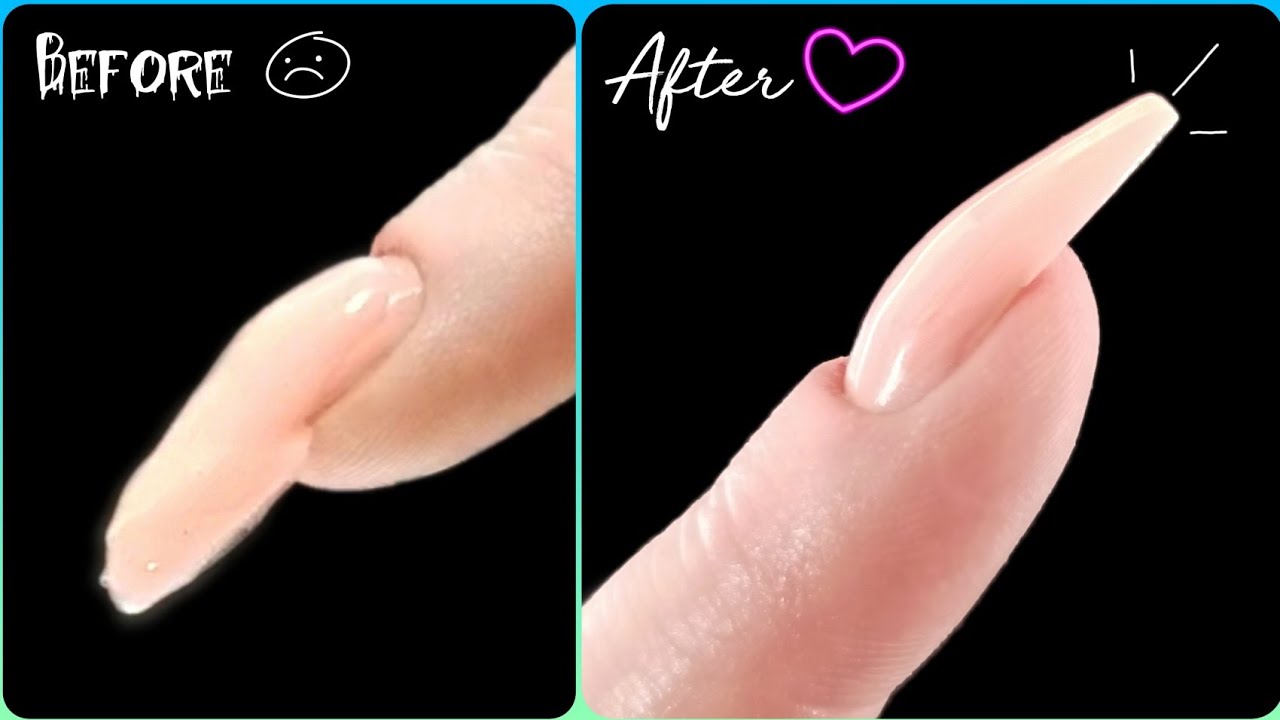 How To FILING & SHAPING POLYGEL NAILS FOR BEGINNERS 💅 YouTube