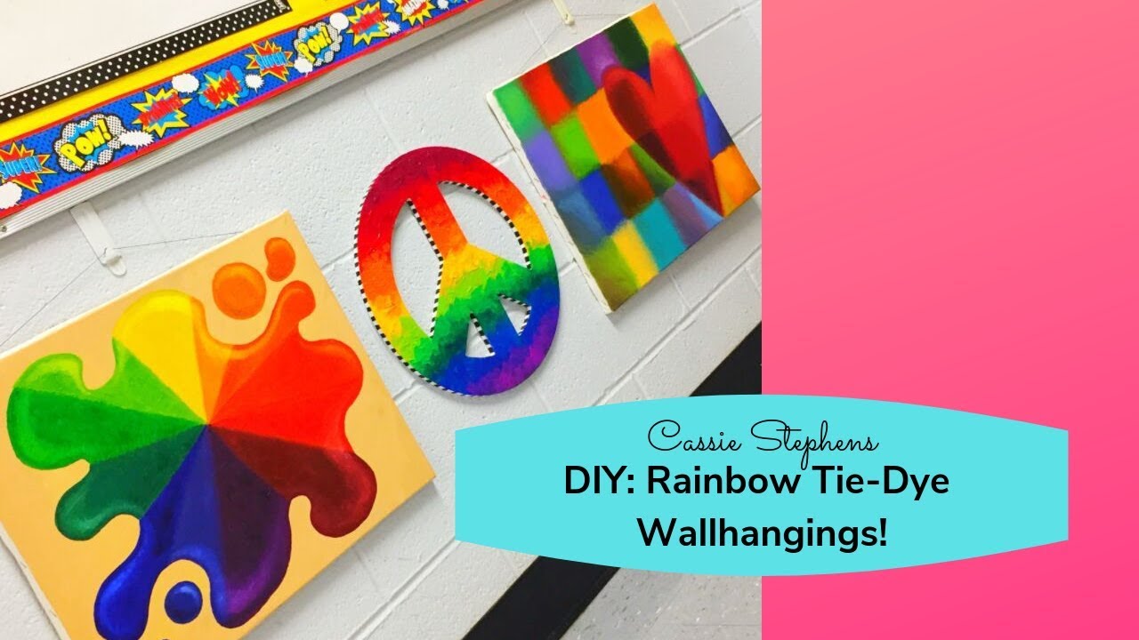 diya tailors DIY: Rainbow Tie-Dye Wallhanging