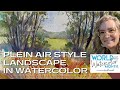 Paint a 30 Minute Landscape Painting in Direct Watercolor with Angela Fehr, Plein Air Style