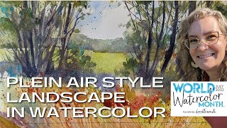 Paint a 30 Minute Landscape Painting in Direct Watercolor with Angela Fehr, Plein Air Style