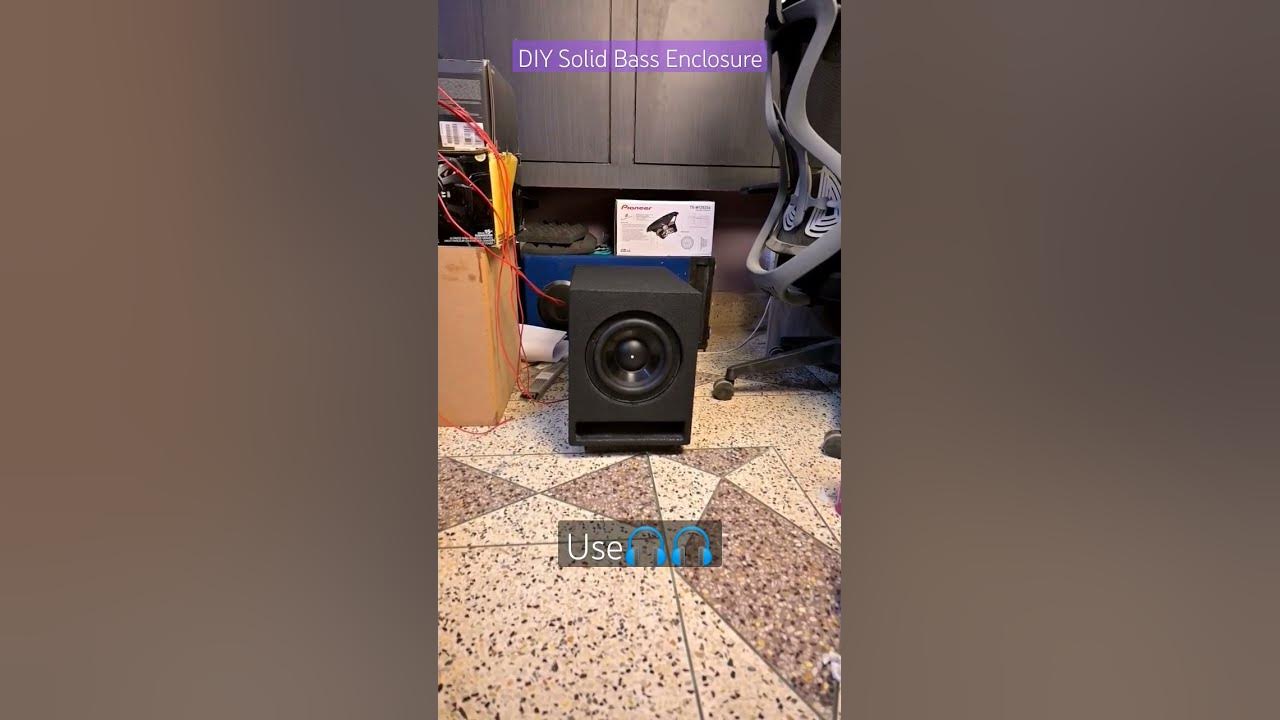 Solid Bass enclosure | BIA Acoustics | 8 inch subwoofer test 2 short
