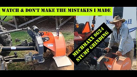 Learn from my Mistakes / 21st time using the MechMaxx SG24 Stump Grinder