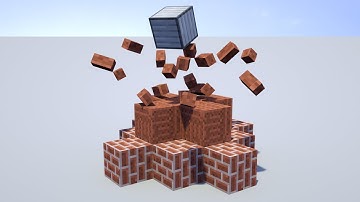 Minecraft Block Destruction with Realistic Physics | Mad Cars