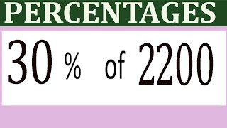 Percentages     30      Percentage(%)    of    2200