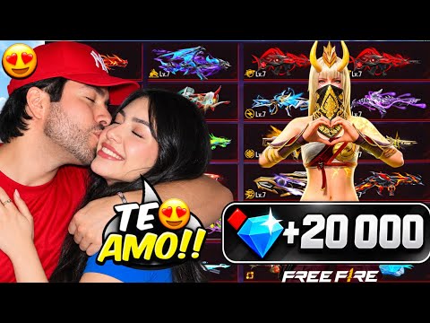 I RECHARGED 20,000 DIAMONDS FOR MY GIRLFRIEND! 🤑 AND MAXED OUT HER EVOLUTIONS! SHE'S CRYING...😭