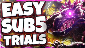 Dauntless Shadowtouched Nayzaga trials - EASIEST sub 5 build and guide