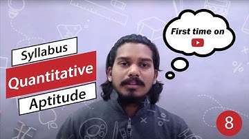 Syllabus Introduction For Quantitative Aptitude | Jaiswar Edufit-2021