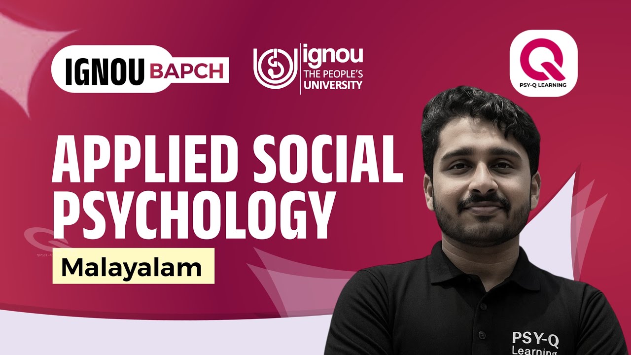 UNIT 1 | APPLIED SOCIAL PSYCHOLOGY | BPCC 110 | PSYQ LEARNING | IGNOU ...