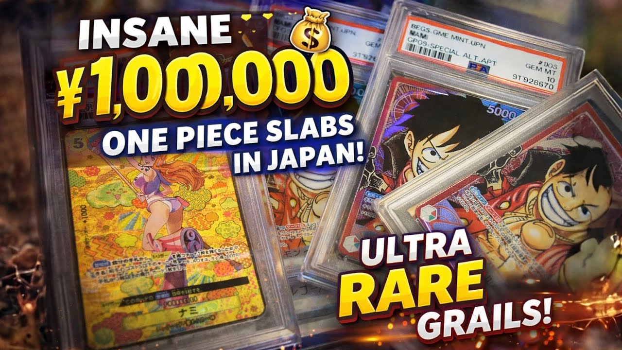 Pokémon & One Piece Slabs in Japan?! 💎 Over ¥1,000,000 in Rare Cards!