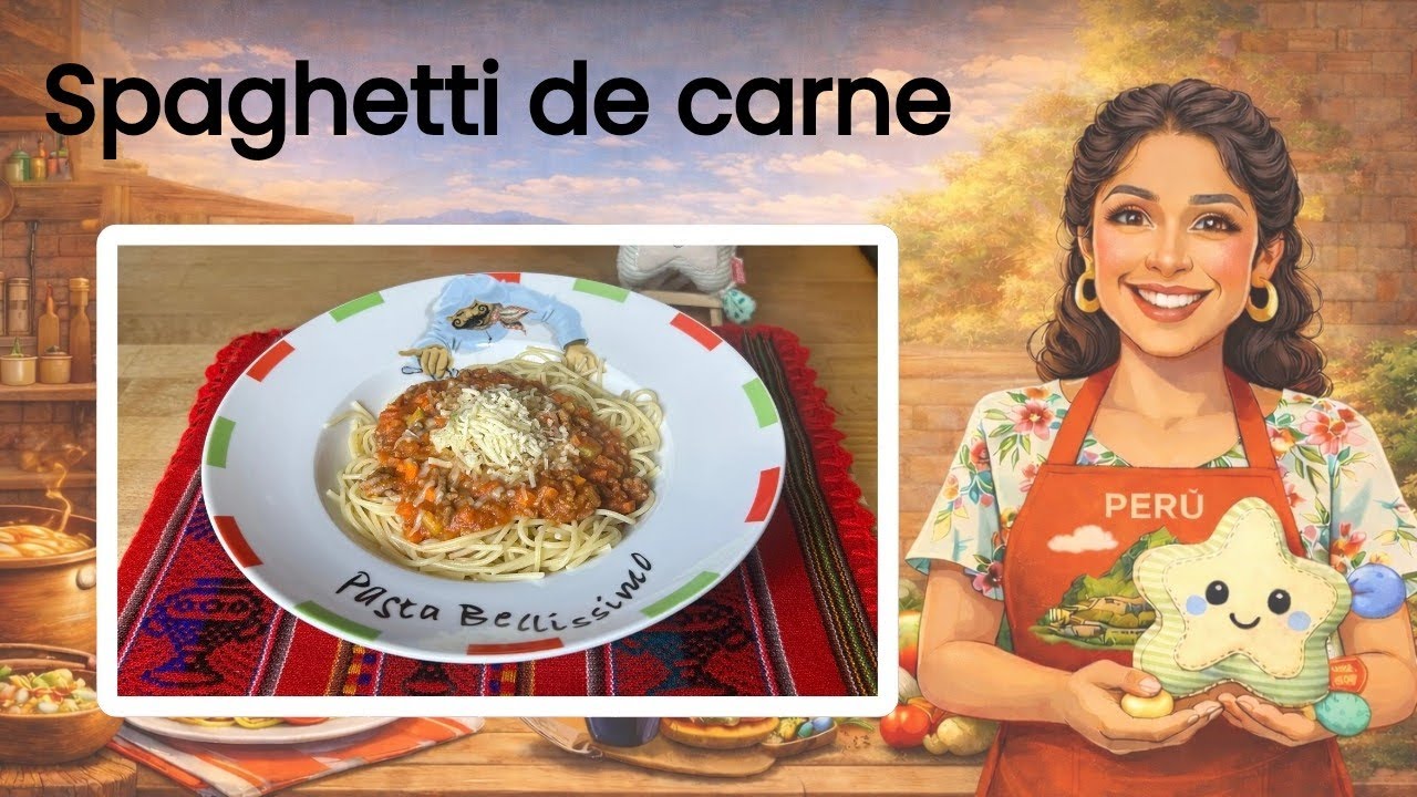 Tallarines rojos con carne molida al estilo peruano. | Receta fácil 