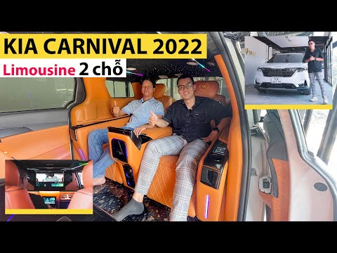 Video Chơi xe KIA CARNIVAL 2022 độ Limousine khoang sau 2... - youtube