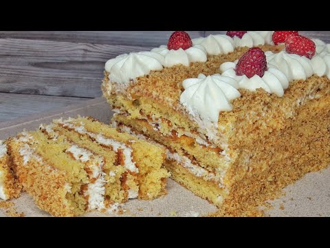 Торт за 30 минут. Ленивый медовик без раскатки коржей