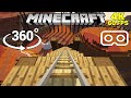 Bone Canyon in 360° - Roller Coaster Minecraft [VR] 4K 60FPS