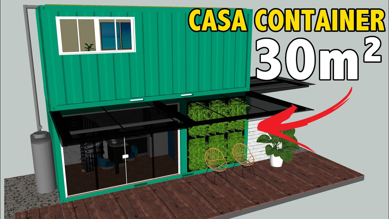 CASA CONTAINER DE BAIXO CUSTO - VIDA SIMPLES EM 30M² - YouTube