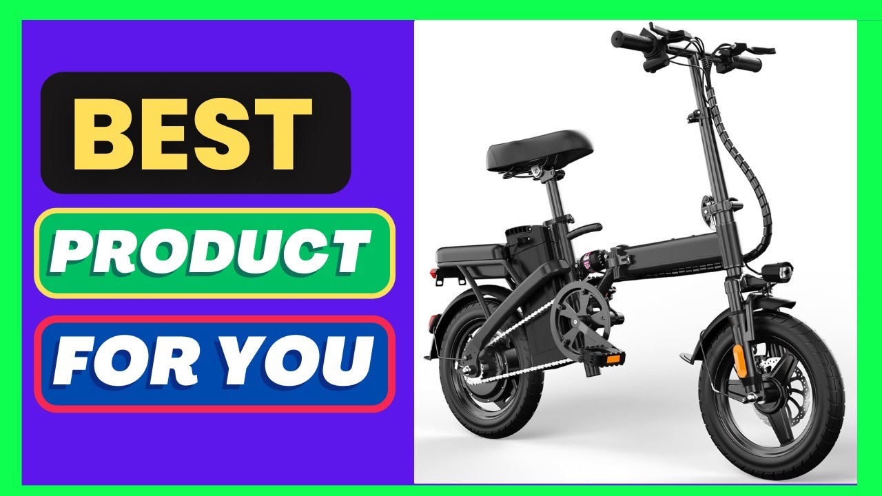 Foldable Electric Bike for Adults, 14" with 500W Motor | 48V Removable Battery | UL 2849