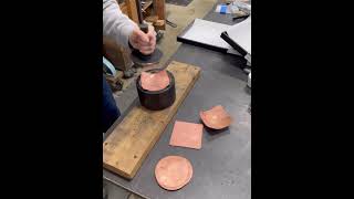 Making a square copper bowl