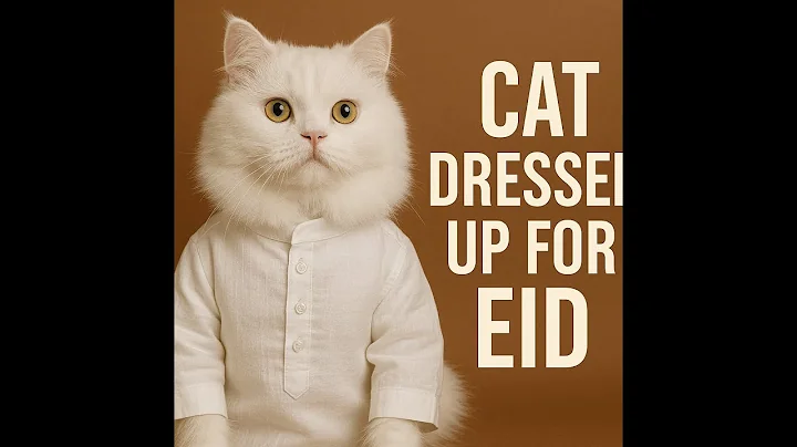Watch the video about Persian Cat's Adorable Eid Outfit | Festive Dress-Up! | beautiful cat eid dress #eid