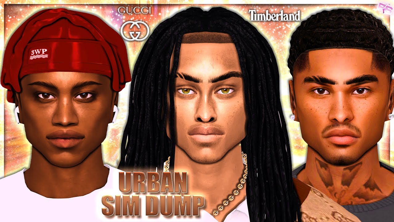 URBAN MALE SIM DUMP (3 SIMS) - CC FOLDER & SIM DOWNLOAD | GUCCI ...