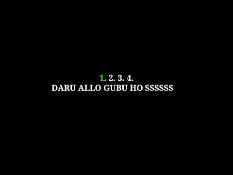 DARU ALLO GUBII HO  LYRICAL  Apatani Song