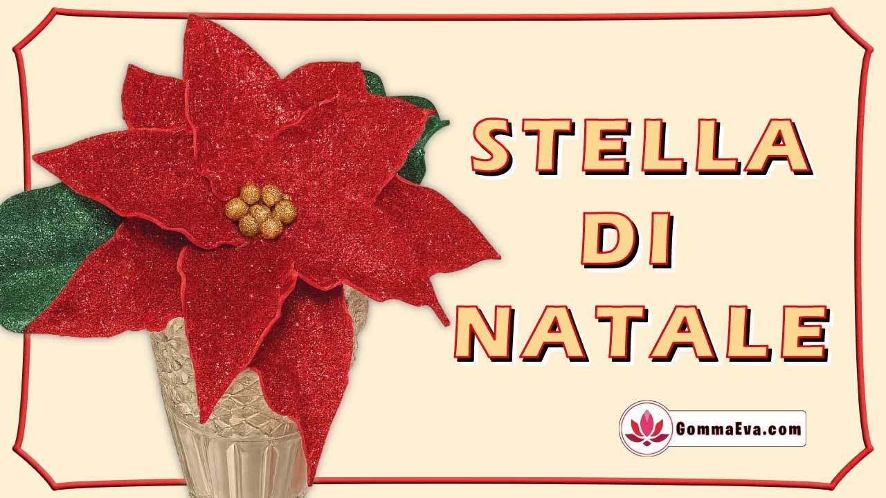 Stella di Natale in Gomma Eva
