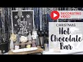 Decorating a Christmas in July Hot Chocolate Bar - In Australia