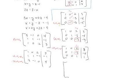 Gaussian Elimination - Part 2