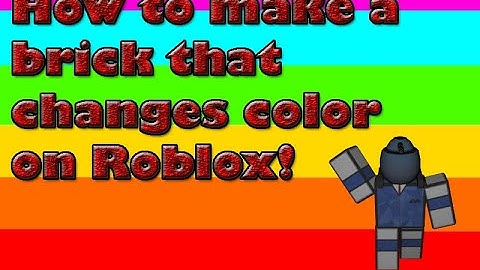 How to do a brick that changes color every time you click! | Roblox Studio.