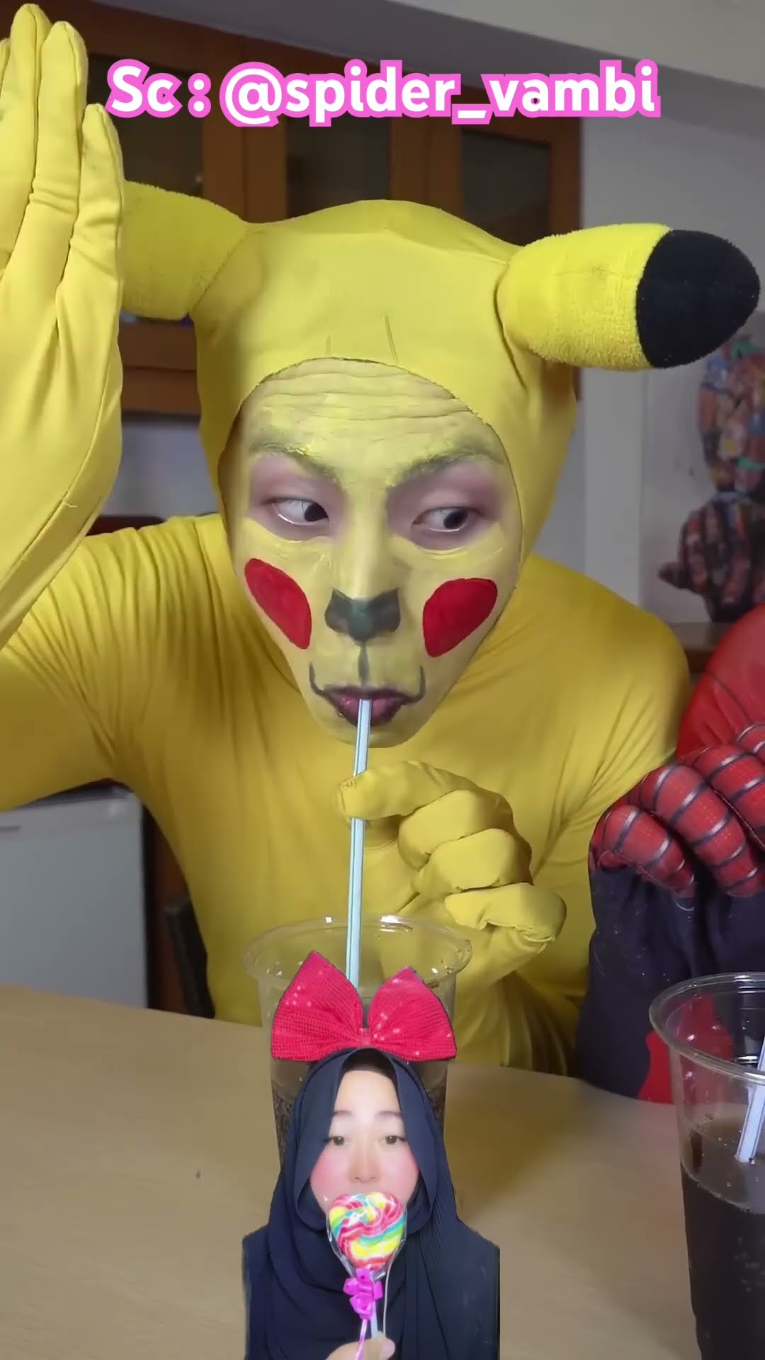 SPIDERMAN KEREN MENANG LOMBA TERUS ⁉️padahal Pika Yang Ingin Makan semuanya ?@spider_vambi #shorts