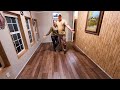 DIY Rustic Farmhouse Floor Remodel - TIMELAPSE