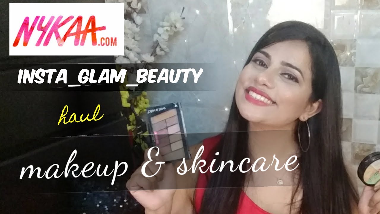 beautycon NYKAA MAKEUP & INSTAGLAM SKINCARE HAUL | Sana K