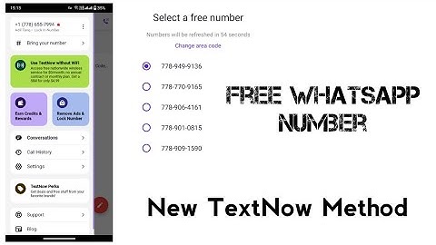 How To Get Free Number For Whatsapp Verification  || TextNow New Working Method