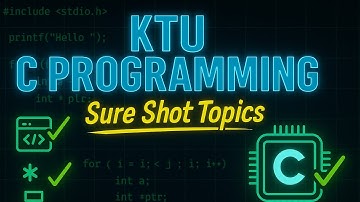 C Programming KTU: Pass Topics